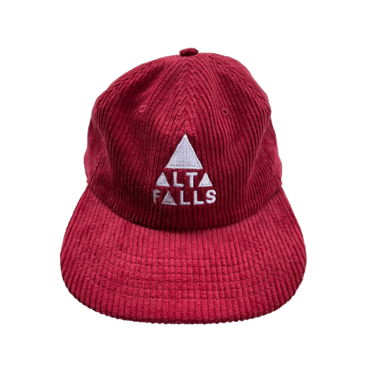 Burgundy Corduroy Cap
