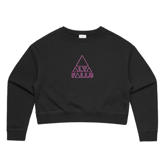 Black AF Neon Crew Crop